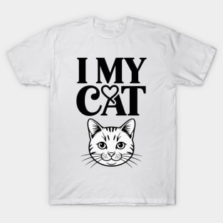 I Love My British Longhair Cat Ears Cat Breed T-Shirt